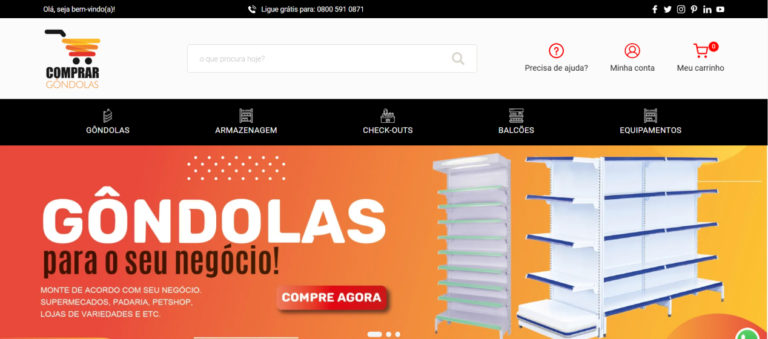 Comprar Gôndolas Gôndolas de Aço e Estruturas de Armazenagem de Excelente Qualidade e Preço Justo